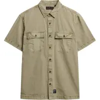 Superdry para hombre. M4010946A Camisa Military beige (M), Casual, Algodón, Manga corta, outlet 2026.