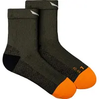 Salewa - MTN TRN All Mountain QRT Sock - Calcetines de trekking size 39-41, negro/oliva