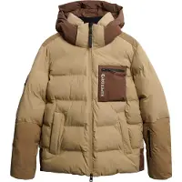 Superdry para hombre. MS110189A Chaqueta Ski Sport beige (S), Deportivo, Nylon, Nieve, Poliéster Reciclado, Sostenible, outlet 2026