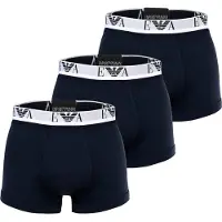 Emporio Armani para hombre. EM000259_AF14131 Set 3 Bóxers Logo EA marino (M), Homewear, Algodón, outlet 2026.