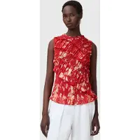 AllSaints Nysa Top Armada Red Talla: 10 | Blusas Outlet | Mujer | Rojo