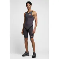Arena W Zipped Trisuit Tri Poly C Dark-grey/black/orange Talla: XXS | Bañadores Outlet | Mujer | Gris