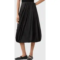 AllSaints Nia Skirt Black Talla: 10 | Faldas Midi Outlet | Mujer | Negro