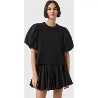 AllSaints Jess Tee Black Talla: XS | Camisetas de Seda Outlet | Mujer | Negro