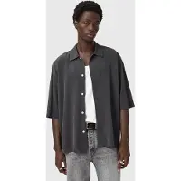 AllSaints Rialto Ss Shirt Raven Grey Talla: XS | Camisas Casuales Outlet | Hombre | Gris