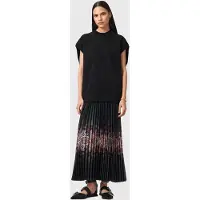 AllSaints Harley Ophis Dress Black Talla: S | Vestidos Maxi Outlet | Mujer | Negro