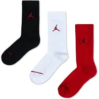 Jordan Calcetines rojo / negro / blanco