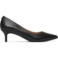 Ralph Lauren para mujer. 802P09030001 Zapatos de salón Adrienne de piel negro (39), 3 a 5cm, Ninguno, Clásico, ou