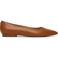 Lauren-ftw para mujer. 802P09039002 Bailarina Londyn de piel marrón (36.5), Plano, Ninguno, Casual, Clásico, ou