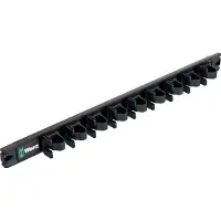 Wera 9611: Barra magnética para hasta 9 destornilladores Kraftform, sin herramientas, 30 x 400 mm