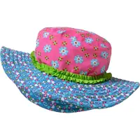 Playshoes Sombrero azul / verde / rosa claro / blanco