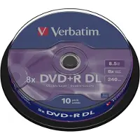Verbatim 10 Dvd+r Doble Capa 8x