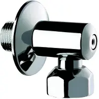 Delabie Codo de conexión , con válvula de cierre, conexión G1/2B x G3/4, dimensiones L30 x H30 mm
