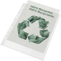 Esselte Tapa De Plástico Reinforced Recycle Pp A4 Maxi 100 Microns 50 Unidades