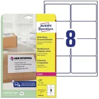 Avery L7993-25 Etiquetas resistentes a la intemperie A4 99,1 x 67,7 mm blancas (200 etiquetas)