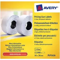 Avery-Zweckform PLP1626 etiquetas de precios 26 x 16 mm (12.000 etiquetas)