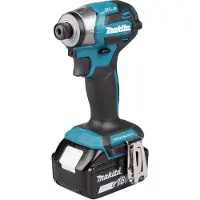Makita Atornillador de Impacto DTD173RTJ (2 x 5,0 Ah + DC18RC + MAKPAC 2)