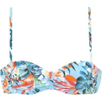 Venice beach Top de bikini azul / azul claro / verde oscuro / naranja