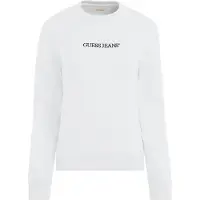GUESS Sudadera negro / blanco