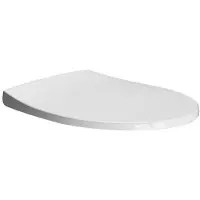 GSI Asiento de inodoro , modelo WC-S, con sistema de cierre automático, de material Duroplast, color blanco/cromado, modelo MS98C11