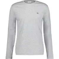 Gant para hombre. 2004049 Camiseta de manga larga Shield gris (XL), Casual, Algodón, outlet 2026.