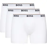 BOSS Calzoncillo boxer 'Power' marrón / gris plateado / negro / blanco