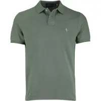 Ralph Lauren para hombre. 710680784439 El icónico polo de piqué verde (L), Casual, Algodón, Manga corta, outlet 2026.