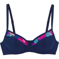LASCANA Top de bikini navy / turquesa / azul cobalto / rosa neón