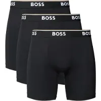 BOSS Calzoncillo boxer negro / blanco