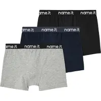 Name it Calzoncillo azul noche / gris moteado / negro / blanco