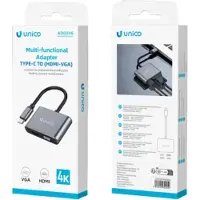 Unico Hub Usb C/hdmi/vga