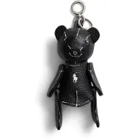 Ralph Lauren para mujer. 427P13276003 Adorno Polo Bear de piel para bolso negro (OSFA), Casual, outlet 2026.
