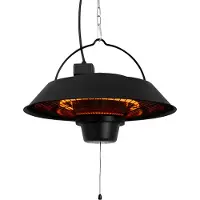 Vonroc Calefactor Ustica – 1500W – Infrarrojo – Lámpara de fibra de carbono