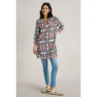 White Stuff Blake Linen Tunic Ivory Print Talla: 18 REGULAR | Blusas Outlet | Mujer | Blanco