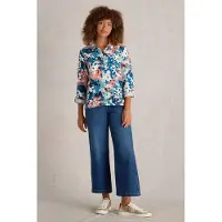 White Stuff Sophie Organic Cotton Shirt Ivory Print Talla: 14 | Manga Larga Outlet | Mujer | Blanco