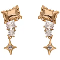 NAEMI Pendientes oro / transparente