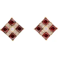 NAEMI Pendientes oro / merlot