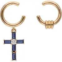 Faina Pendientes navy / oro