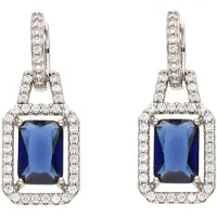Gaya Pendientes zafiro / plata
