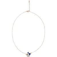 Faina Cadena azul oscuro / oro / transparente