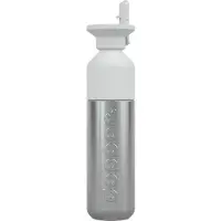 Dopper - Steel x Flip Straw - Botella size 490 ml, gris