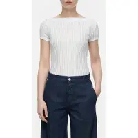 Closed Straight Neck T-shirt T-shirts Ivory Talla: XXS | Camisetas de Seda Outlet | Mujer | Blanco