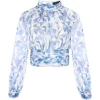 Faina Blusa azul / blanco