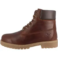 Mustang Botas con cordones 'Thalke' marrón / marrón oscuro