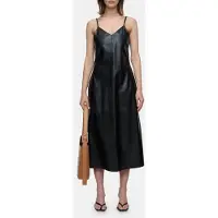 Closed Leather Slip Dress Black Talla: XS | Vestidos de Cuero Outlet | Mujer | Negro