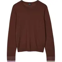 Paul Smith Knitted Sweater Crew Neck Dark Brown Talla: M | Sudaderas con Capucha Outlet | Mujer | Marrón