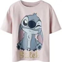 Name it Camiseta 'NKFakun Stitch' marino / azul ahumado / oro / lila