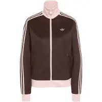 Adidas Originals Sudadera con cremallera 'Classic' marrón oscuro / rosa