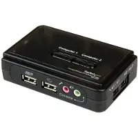 StarTech.com Conmutador Kvm Usb De 2 Puertos Con Audio Y Cables