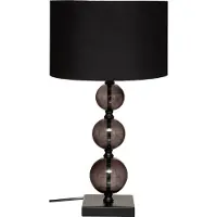 Atmosphera Lámpara de noche moderna Alma, color negro, elegante